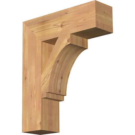 Ekena Millwork Imperial Block Smooth Bracket, Western Red Cedar, 5 1/2"W x 20"D x 24"H BKT06X20X24IMP05SWR
